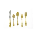 Antique Colored Metal Flatware Set