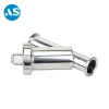 AS Sanitary Strainer Stainless Steel SS304 SS316L Y Type Filter