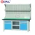 Import assembly modern industrial workbench workstation metal industrial table desk with light from China