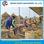 Automatic and manual rice straw rope machine/rope making machine/hay band spinning machine 0086-15981835029