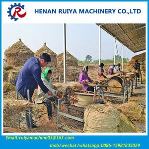 Automatic and manual rice straw rope machine/rope making machine/hay band spinning machine 0086-15981835029