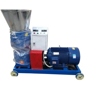 Automatic animal feed pellet machine/flat die poultry cattle feed pellet machine with factory price