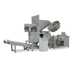 Automatic continuous fryer  made by Jinan Saixin  Machinery Co., Ltd hot sale in 2019