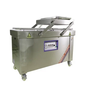 Automatic double chamber vacuum packing machine or vacuum packer for Tea/Meat/Rice/Sausage/Fish