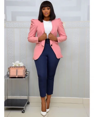 Autumn woman garment Chic Lady Plus Size Office Wear Business Blazers ladies Outerwear Tops Womens Suits coat jacket