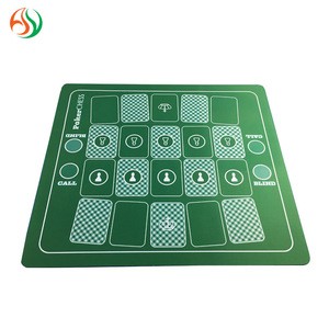 AY Green Poker Pool Table Manufacturers Gambling Mat Foldable Poker Table Top Casino Rubber Poker Table Mat