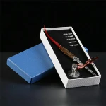 AYFP-0001 Factory wholesale beautiful calligraphy feather fountain ballpoint pen
