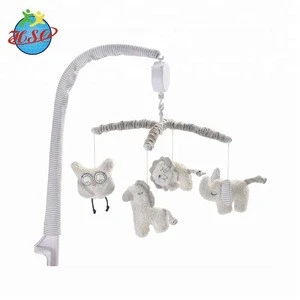 Baby Crib Bedding Decorative Rattle Toy Plush Musical Baby Mobiles
