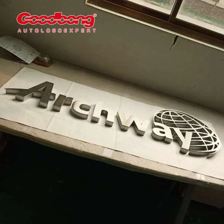 Backlit Advertising Electronic Display Stainless Steel Wall 3D Metal Channel Lettering Sign