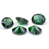 BaiFu Jewelry factory oval shape emerald green synthetic cubic zirconia stones