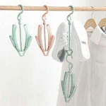 balcony windproof plastic shoe drying hanger rack 360 degrees