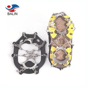 Balin Winter Skiing Anti-slip Safe Outdoor Walking Hiking Ice Snow Grippers Crampons Climbing For MicroSpikes crampons