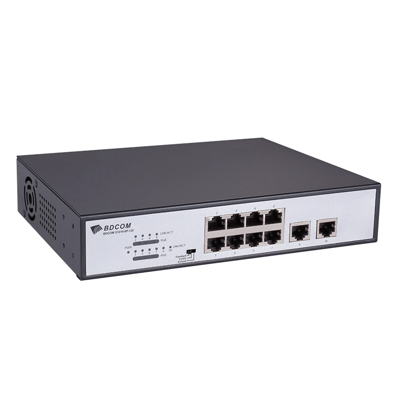 BDCOM S1006-4P 4-port 100M Unmanaged PoE Switch 802.3 af/at Power over Ethernet Switch IP Camera