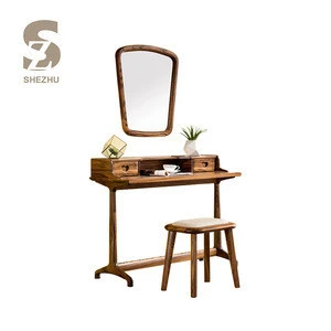 Bedroom furniture wooden make up mirrored hair dresser