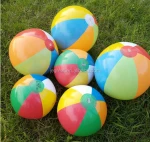 best seller on amazon  12" Rainbow Inflatable Beach Balls Pool Toys