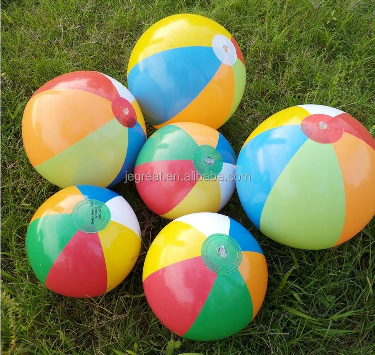 best seller on amazon  12&quot; Rainbow Inflatable Beach Balls Pool Toys