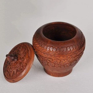 Best wooden pet memorial cremation urn for pet and human ashes wooden pot cremation urn