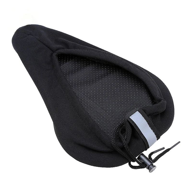Bicycle Saddle Cover Soft Cushion Seat Match Breathable Anti-Slip Hollow Saddle Cover