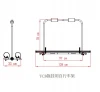 Bike carrier Special aluminum profile UV resistant engineering plastics Load bearing 30kg Standard double gauge