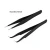Import Black Stainless Metal Cheap Straight Slant Head Nail Art Tools Rhinestone Picking Nail Tweezers from China