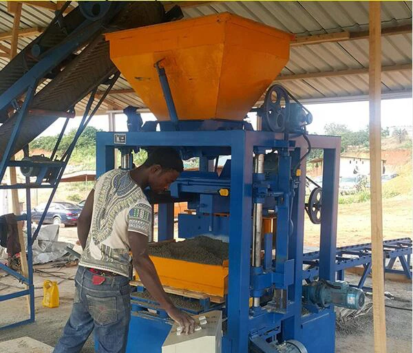 block making machine cement in Ethiopia QT4-24 paver block making machine in dubai