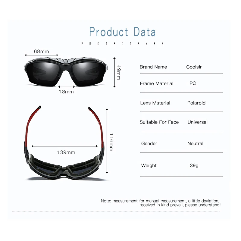 BLONGU New Model Polarized Protective Sports Eyewear Bicycle Football Golf Fishing Cycling Sports Sunglasses