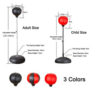 Body Building Adjustable Height Free Standing Boxing Punching Speed Reflex Balls