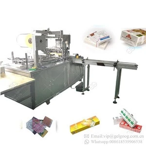 BOPP Film Biscuit Playing Card Tissue Box Cellophane Packing Equipment Health Care Product Packaging Machine
