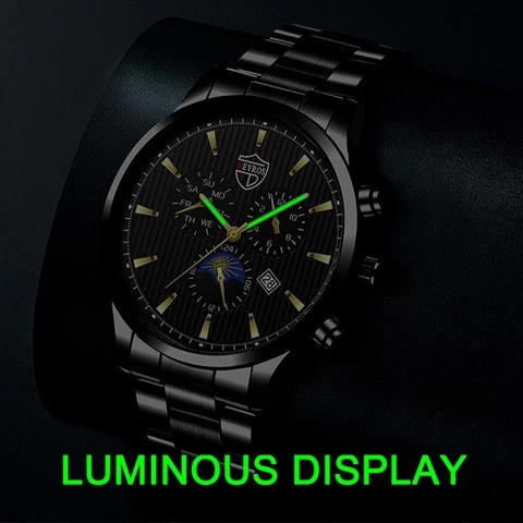 Boyfriend Gift New Mens Watches Luxury Stainless Steel Mesh Belt Quartz Watch Men Business Luminous Clock Relogio Masculino