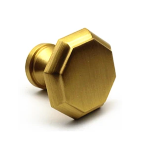 Brass hexagon handle furniture brass handle accessories CNC turning CNC machining