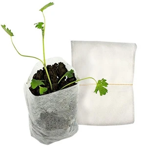 breathable nonwoven seed sprouting plant grow bags