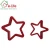 Import BRIGHT RED COLOR PP PLASTIC XMAS COOKIE CUTTERS WITH 9 SHAPES DESIGN from China