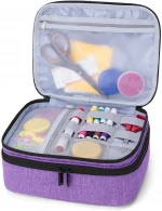 BSCI CuCustom Needles Thread Scissors Measuring Tape and Other Sewing Tools Accessories Double Layer Sewing Organizer