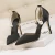 Import BUSY GIRL ML8023 Womens pointed toe thin heel high heel pump dress shoes with pearl metal snkle strap from China