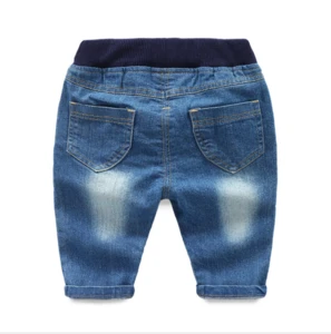 c10257a summer boys jeans kids denim pants cropped trousers