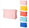 Candy color high quality PU waterproof cosmetic makeup pouch makeup kit pouch