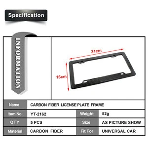 carbon fiber license frame