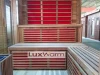 Carbon heater Infrared and wet steam functions combination sauna room red cedar sauna room