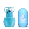 Cartoon baby nail clipper set baby nail care set of 4 pieces nail clippers in bucket