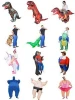 Cartoon character orange color fat inflatable long frog dress wholebody mascot costume