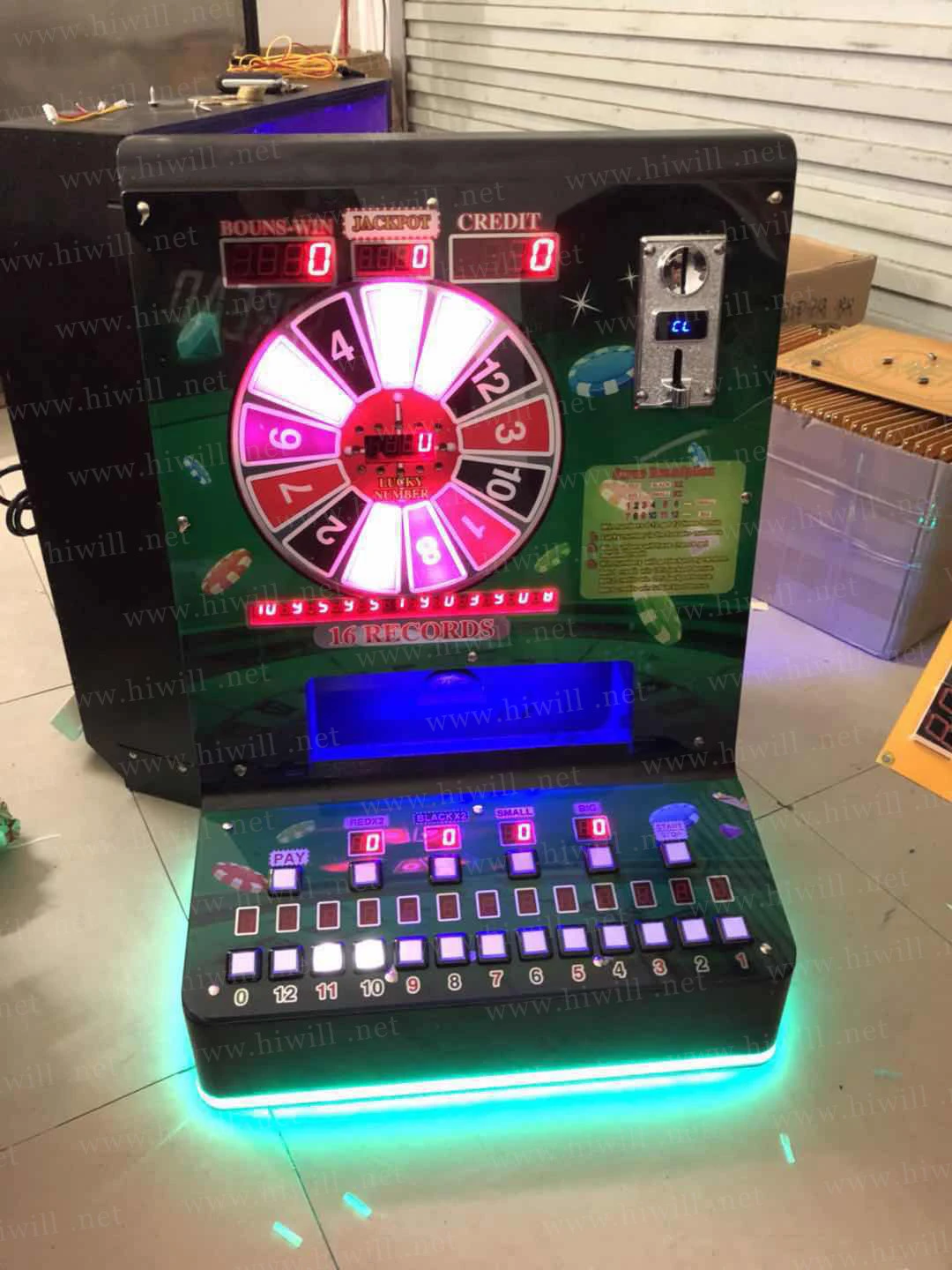 Casino Mini Coin Operated Bergmann Electronic Roulette Machine for Sale
