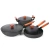 Import Cast Iron non stick cookware sets kitchenware with soup pot milk pot frying pan and wok pan from China