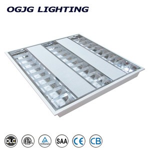 CE 600x600 48W T8 LED grille light fitting LED troffer lamp recessed troffer lighting fixture