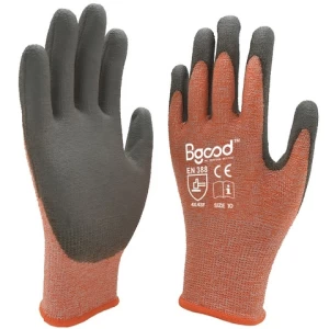 CE approved wholesale HPPE Glass Fiber Knitted Palm PU Coated Cut Resistant Gloves Level 5 Guantes de Trabajo Guantes Anticorte