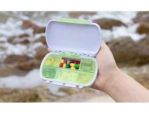 CE FDA approved portable waterproof multifunctional storage pill box