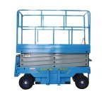 CE&ISO Towable Man Lift Platform Hydraulic Scissor Lift Aerial Work Platform Electric Lifter For sale