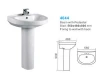 Ceramic sanitary ware pedestal basin for bathroom