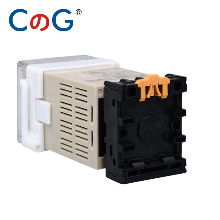 CG DH48S-1Z Digital LED Programmable Timer Time Relay Switch DH48S 0.01S-99H99M DIN RAIL AC110V 220V 380V Base
