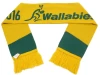 Cheap custom jacquard world cup football soccer acrylic knitted fans scarf