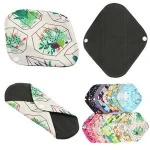 Cheap washable reusable sanitary napkin menstrual pads bamboo cloth washable Panty Liner Sanitary Napkins